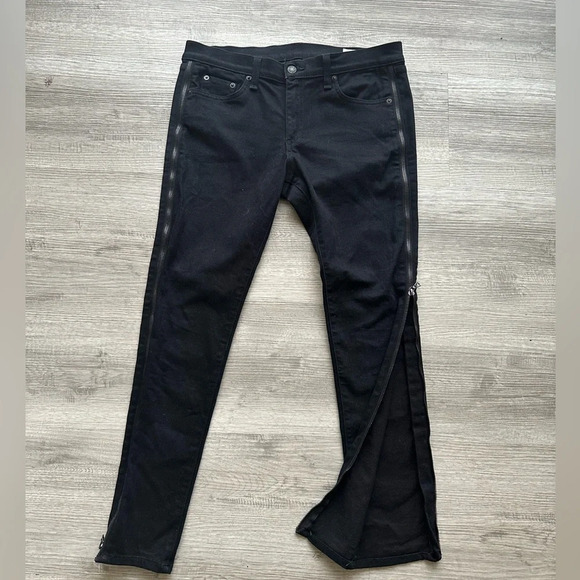 Rag & Bone black jeans with side zipper, Sz 31 - Picture 1 of 8